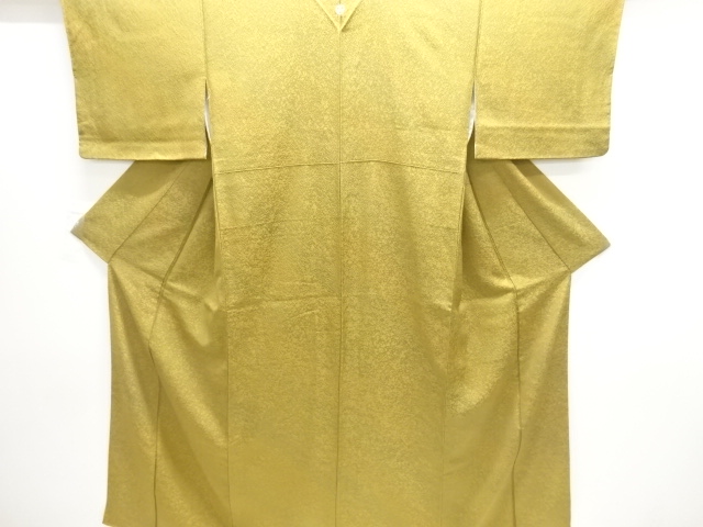 抽象模様織り出し暈し一つ紋色無地着物